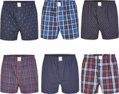 MG-1 Wijde Boxershorts Heren 6P D710 Multipack - Maat  M - Losse boxershort heren