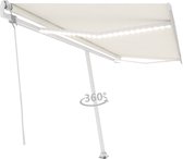 Everest Luifel automatisch met LED en windsensor 500x350 cm crèmekleur