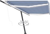 Everest Luifel automatisch met LED en windsensor 500x300 cm blauw wit