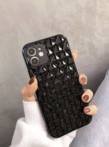 iPhone XS Max hoesje - Geometrisch patroon -Zwart - iPhone hoesje - iPhone XS Max - Siliconen iPhone XS Max hoesje - Smartphoneproducts