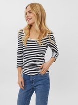 Vero Moda VMSAILOR SABBI 34 U-NECK TOP - Navy Bla Dark Blue