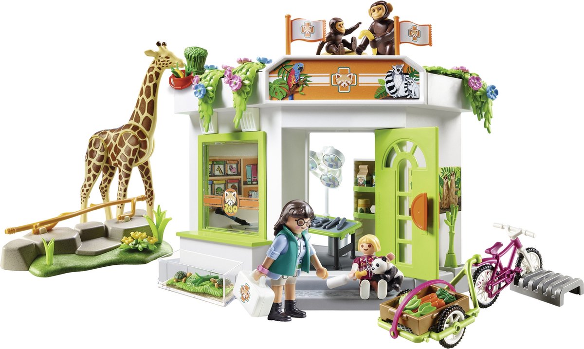 PLAYMOBIL Family Fun Dierenartspraktijk in de dierentuin - 70900 — afbeelding 7