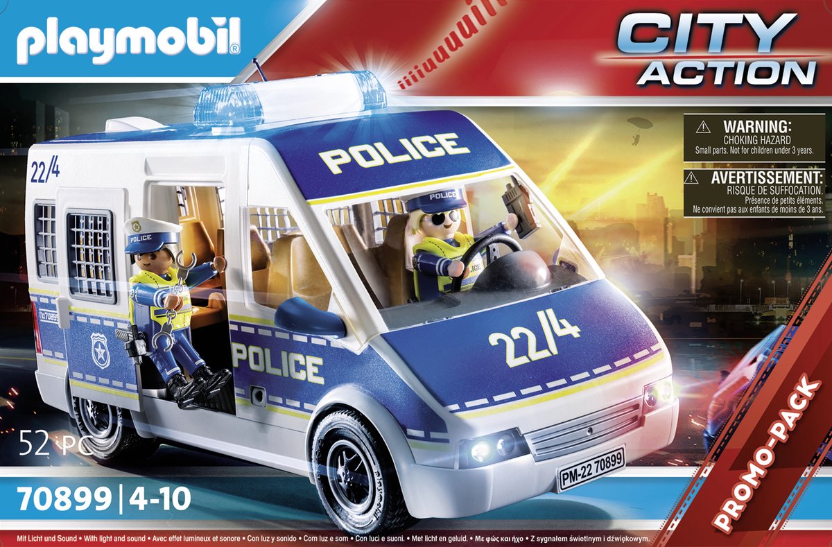PLAYMOBIL 9236 - City Action - Fourgon de Police avec Matériel - Cdiscount  Jeux - Jouets