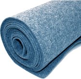 Vilt bekleed tapijt - Blauw - 200 x 1000 cm