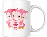 Valentijn Mok met tekst: owl always love you | Valentijn cadeau | Valentijn decoratie | Grappige Cadeaus | Koffiemok | Koffiebeker | Theemok | Theebeker