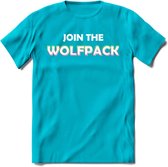 Saitama T-Shirt | Join the wolfpack Crypto ethereum Heren / Dames | bitcoin munt cadeau - Blauw - L