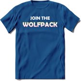 Saitama T-Shirt | Join the wolfpack Crypto ethereum Heren / Dames | bitcoin munt cadeau - Donker Blauw - XXL