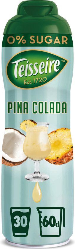Teisseire - Pina Colada - 0% Suiker Vruchtensiroop - 6x60cl Multipack | bol