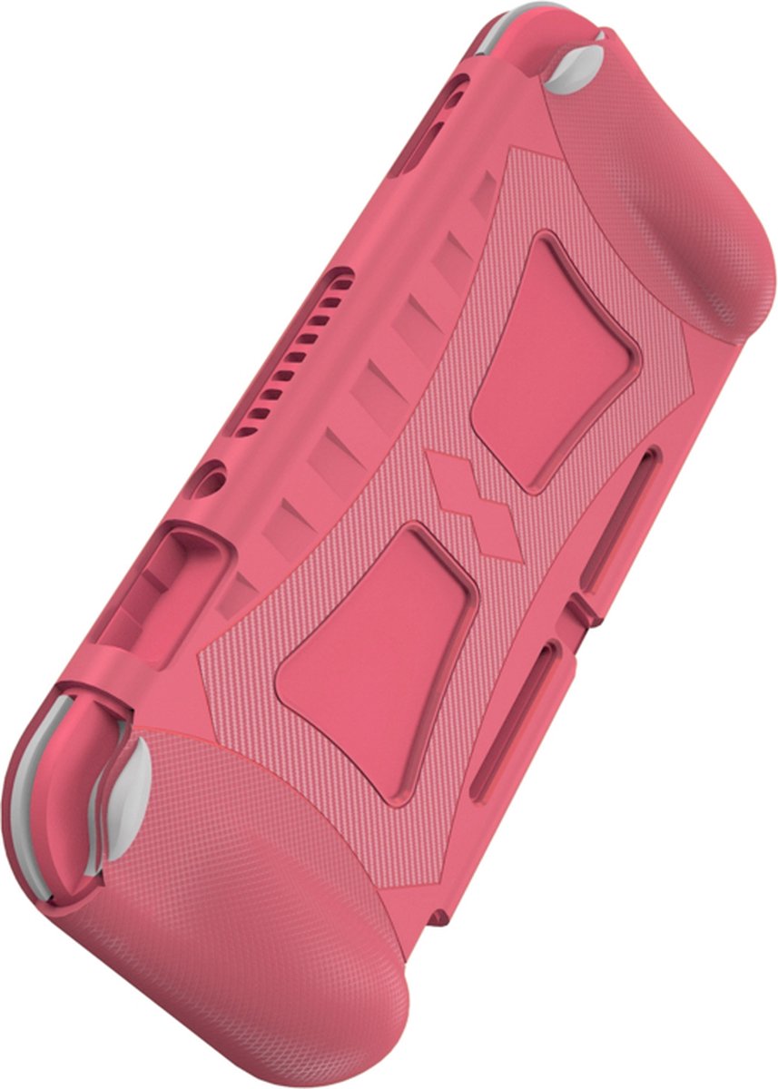 Grip TPU Bescherm Hoes Skin geschikt voor Nintendo Switch Lite - Roze