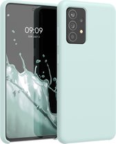 kwmobile telefoonhoesje voor Samsung Galaxy A52 / A52 5G / A52s 5G - Hoesje met siliconen coating - Smartphone case in cool mint