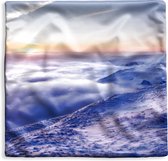 Kussenhoes 40x40 cm - Natuur in de winter - Katoen / Polyester - Voor Binnen