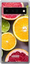 6F hoesje - geschikt voor Google Pixel 6 Pro -  Transparant TPU Case - Citrus Fruit #ffffff