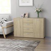 Decoways - Dressoir 120x35,5x75 cm spaanplaat sonoma eikenkleurig