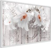 Lilies on Wood