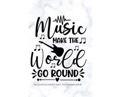 Muziekschrift met lege notenbalken