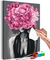 Doe-het-zelf op canvas schilderen - Noir Woman.