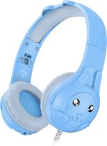 Kinder Hoofdtelefoon-Koptelefoon-Kind Vriendelijk-Kinder Headset-Over Ear-Bedraad-Microfoon-Verwisselbare Kappen-Led Verlichting-Roze