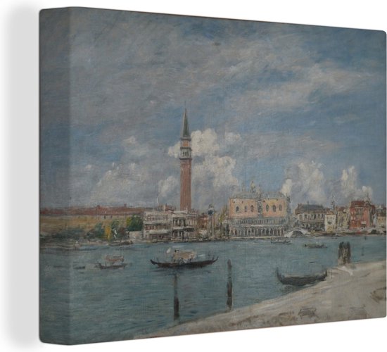 Foto: Canvas schilderij venise la piazzetta vue du grand canal schilderij van eug ne boudin 120x90 cm wanddecoratie