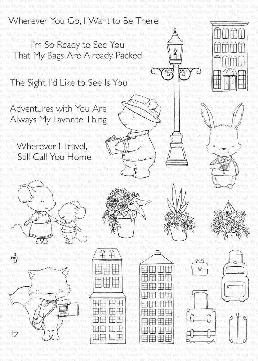 Travel Plans Clear Stamps (SY-32)