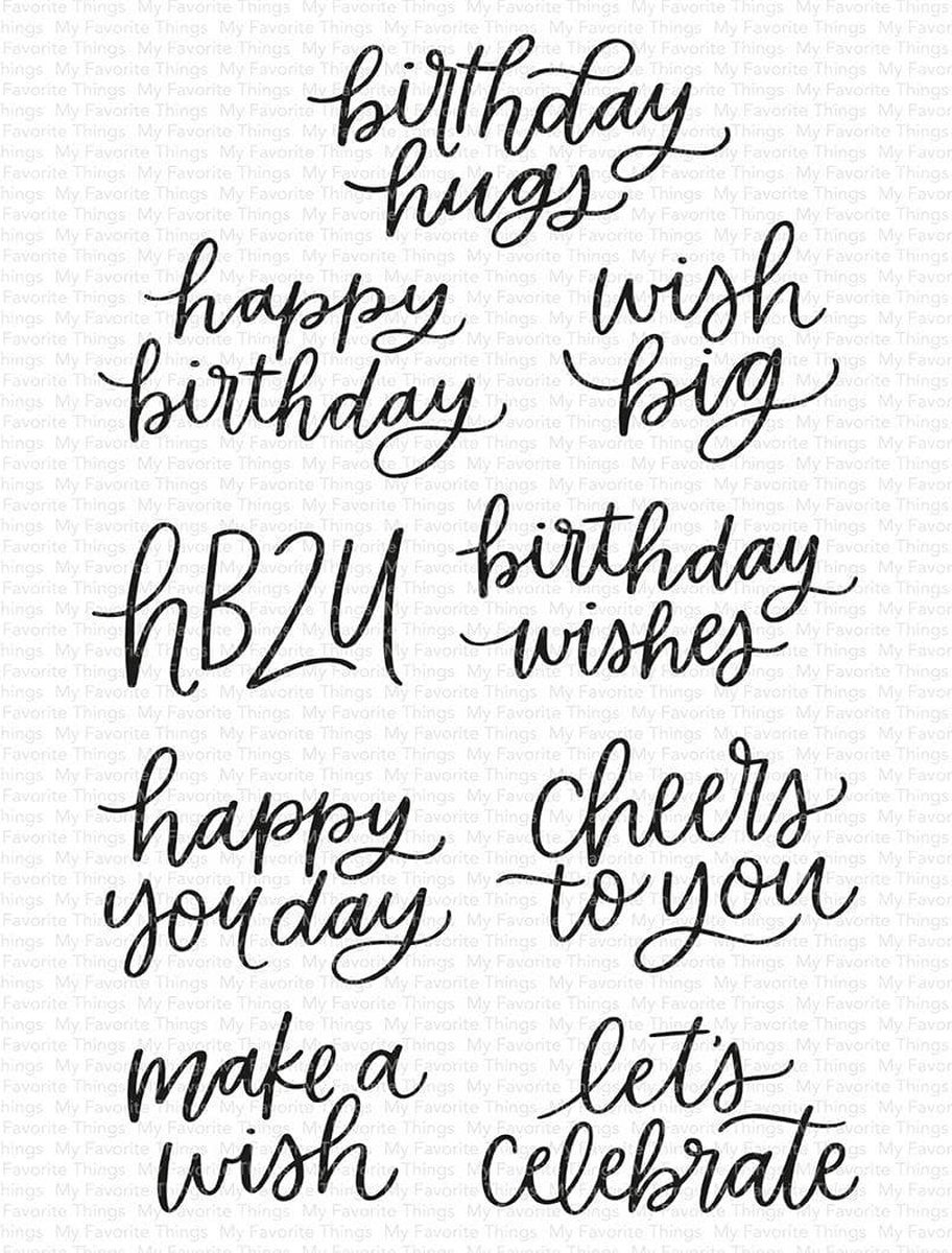 Mini Birthday Messages Clear Stamps (CS-581)