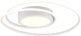 LED Plafondlamp - Plafondverlichting - Trion Yivon - 56W - Aanpasbare Kleur - Dimbaar - Rond - Mat Wit - Aluminium - BES LED