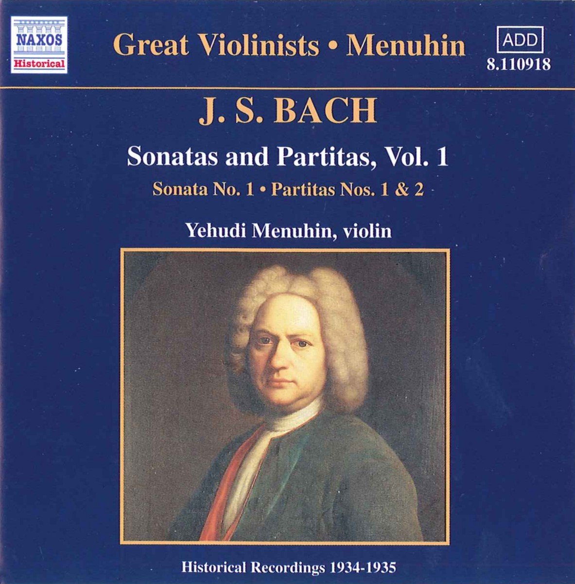 Yehudi Menuhin - J.S. Bach: Sonatas & Partitas 1 (CD) (Remastered)