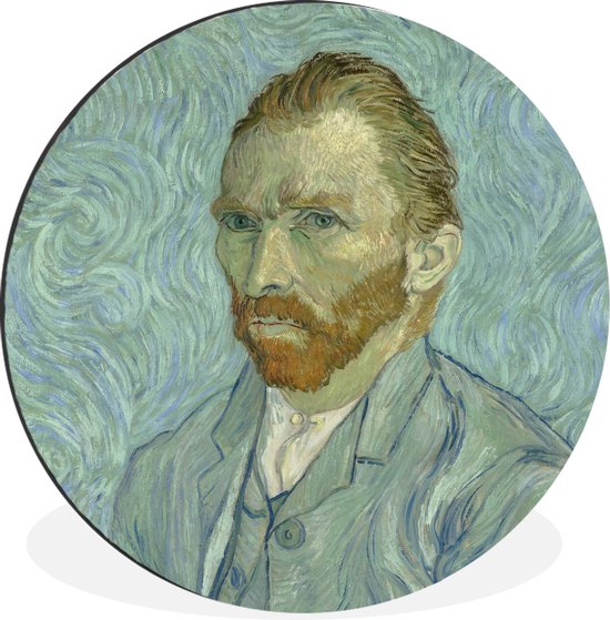WallCircle - Cercle mural - Cercle mural - Autoportrait - Peinture de Vincent van Gogh - Aluminium - Dibond - 140x140 cm - Intérieur et extérieur