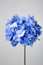 Kunstbloem - Hydrangea - Hortensia - topkwaliteit decoratie - 2 stuks - zijden bloem - Blauw - 48 cm hoog