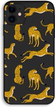 Case Company® - iPhone 11 hoesje - Luipaard - 100% Biologisch Afbreekbaar - Duurzaam - Biodegradable Soft Case - Milieuvriendelijke Print op Achterkant - Zwarte Zijkanten - Bescherming Over d