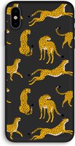 CaseCompany® - iPhone X hoesje - Luipaard - 100% Biologisch Afbreekbaar - Duurzaam - Biodegradable Soft Case - Milieuvriendelijke Print op Achterkant - Zwarte Zijkanten - Bescherming Over de 