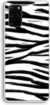 CaseCompany® - Galaxy S20 Plus hoesje - Zebra pattern - Soft Case / Cover - Bescherming aan alle Kanten - Zijkanten Transparant - Bescherming Over de Schermrand - Back Cover