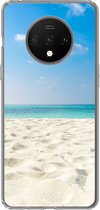 Geschikt voor OnePlus 7T hoesje - Tropisch - Strand - Zee - Siliconen Telefoonhoesje