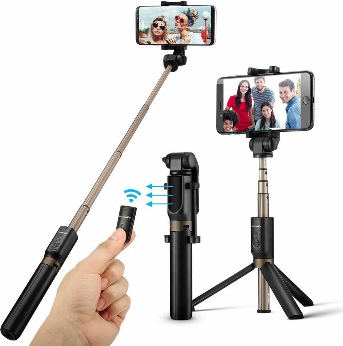 Trépied pour iPhone, Trépied Smartphone Portable 144,8 cm, Support de  téléphone avec déclencheur à Distance pour Smartphone, Caméra, GoPro