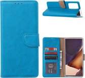 LuxeBass Hoesje geschikt voor Samsung Galaxy Note 20 Ultra - Bookcase Turquoise - portemonnee hoesje - telefoonhoes - gsm hoes - telefoonhoesjes