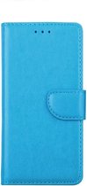 LuxeBass Hoesje geschikt voor LG V40 ThinQ - Bookcase Turquoise - portemonnee hoesje - bookcase - boekhoesje - book case - boek hoesje