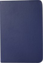Case2go - Tablet hoes geschikt voor iPad Mini 6 (2021) - 8.3 Inch - Draaibare Book Case Cover - Donker Blauw