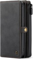 Lederen 2 in 1 Wallet Bookcase iPhone 12 Pro Zwart - Telefoonhoesje - Smartphonehoesje - Zonder Screen Protector
