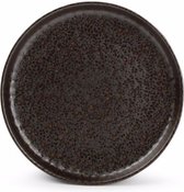 Assiette plate 22xH3cm chocolat Tabo (Set de 4)