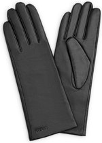 Navaris nappaleren dameshandschoenen voor touchscreen - Halflang met kasjmiermix voering - Maat S