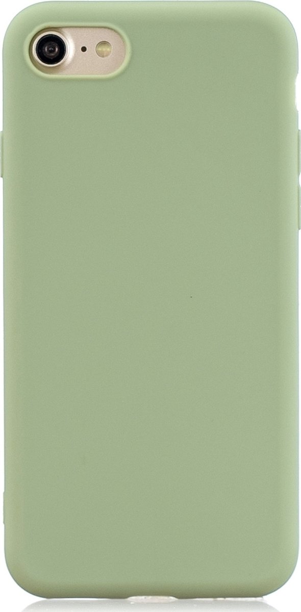 Mobigear Hoesje geschikt voor Apple iPhone 8 Telefoonhoesje Flexibel TPU | Mobigear Colors Backcover | iPhone 8 Case | Back Cover - Groen