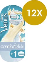 Gillette - Venus - Comfortglide Vanillecrème Scheersysteem + 1 Scheermesje Vrouwen (x12)