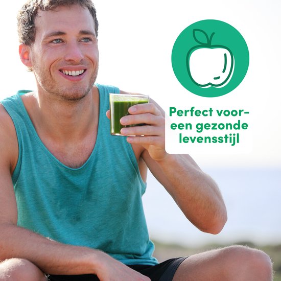 Grijze Nutribullet blender van 40 cm hoog met een 600 Watt motor.