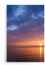 Walljar - Sunset Over The Ocean - Muurdecoratie - Poster