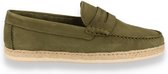 Tommy Hilfiger Jute Nubuck Mocassin Moccasin - groen - Maat 41