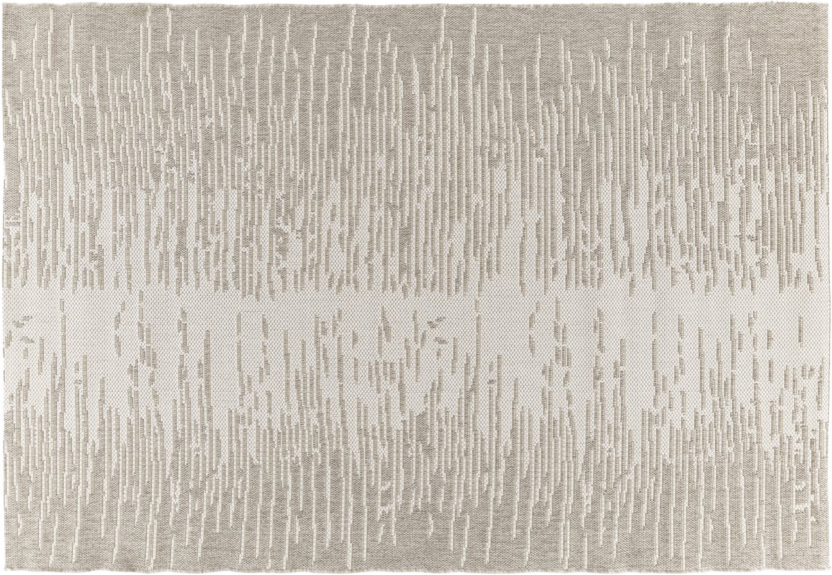 Moquette d'extérieur d'intérieur Tapis de balcon Rayures Gris 80 x 150 cm