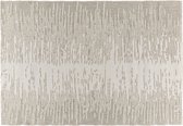 INSPIRE - Rechthoekig tapijt KELYA - beige - etnisch patroon - met strepen - tapijt voor binnen en buiten - tapijt voor buiten - tapijt woonkamer - polypropyleen - 1500g/m² - 7mm x