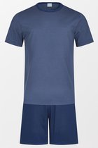 Mey - Nachtkleding Kort Strepen Blauw - Heren - Maat 54 - Modern-fit