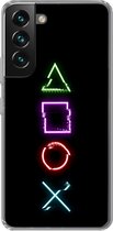 Geschikt voor Samsung Galaxy S22 Plus hoesje - Gaming - Controller - Neon - Siliconen Telefoonhoesje