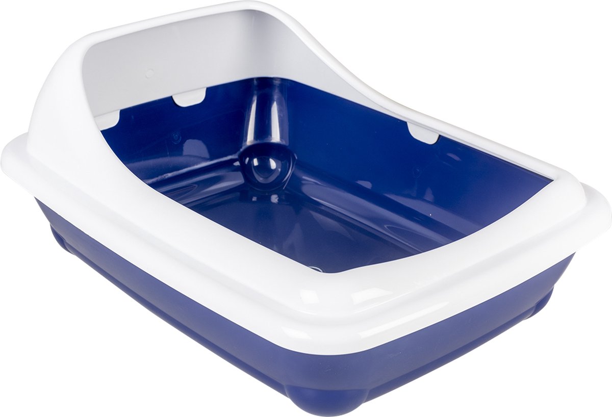 Duvo+ kattentoilet birba met rand s – 38x31x13cm blauw Duvo+ kattentoilet birba met rand s – 38x31x13cm blauw