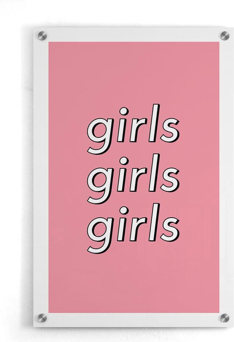Walljar - Girls Girls Girls - Muurdecoratie - Plexiglas schilderij